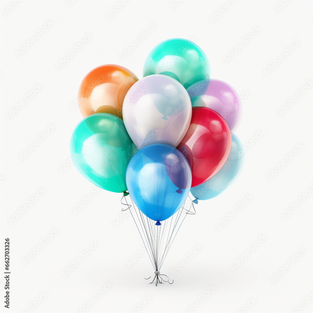 red and yellow balloons generated by AI red and yellow balloons generated by AI
