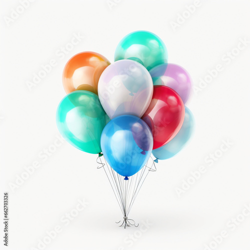 red and yellow balloons generated by AI