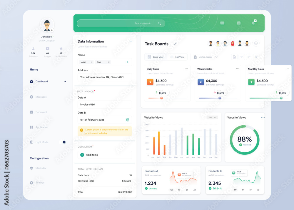 UI UX Infographic dashboard. UI design with graphs, charts and diagrams. Web interface template UI UX Infographic dashboard. UI design with graphs, charts and diagrams. Web interface template