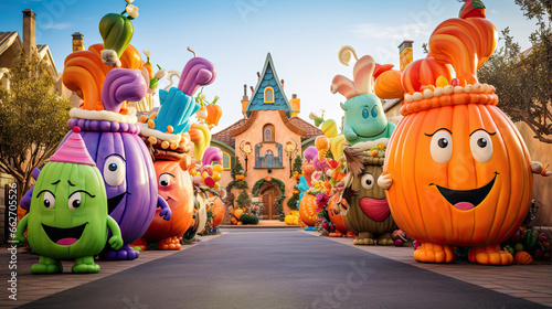 Candy Pumpkin Village Parade