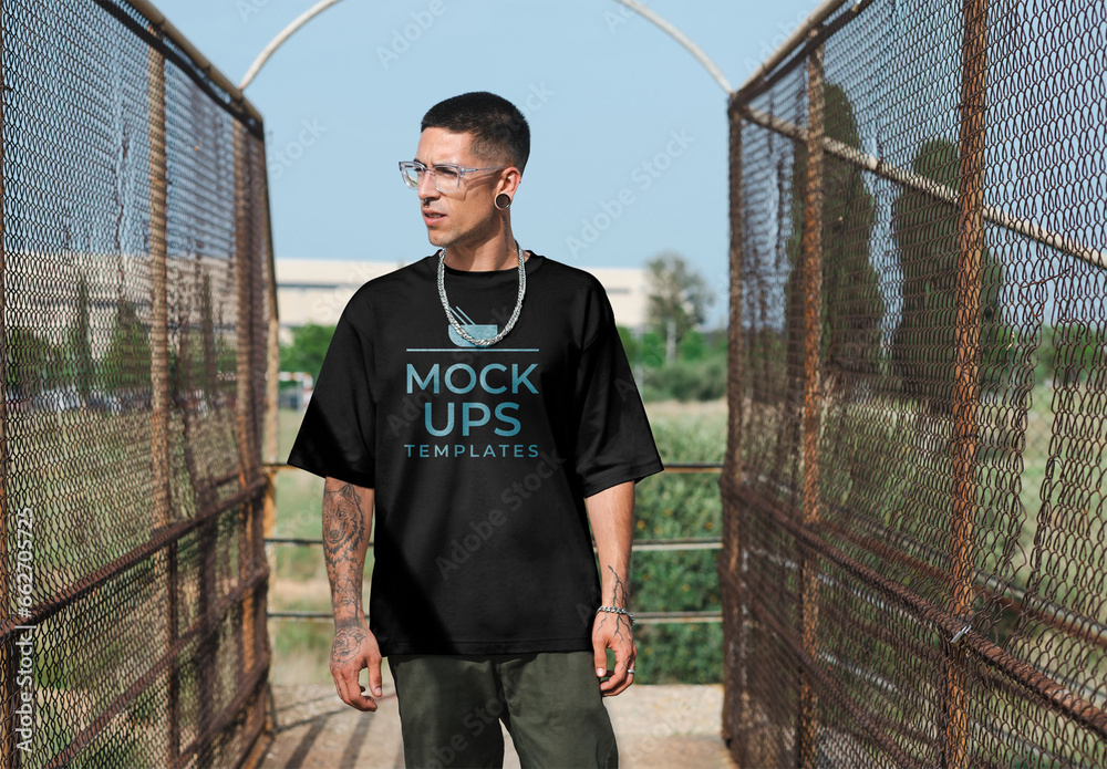 Mens Funky Tailored Shirt - Electric Fence