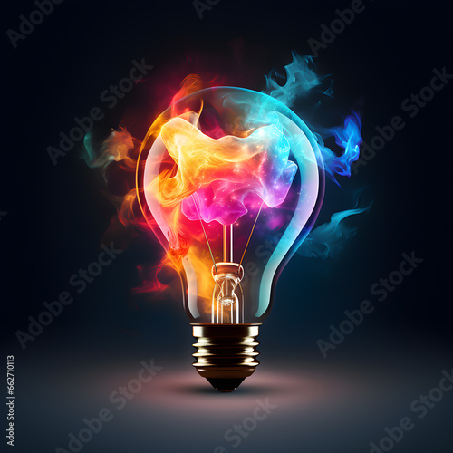 light bulb portraying bright idea for business growth