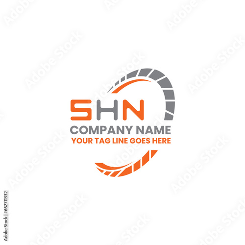 SHN letter logo vector design, SHN simple and modern logo. SHN luxurious alphabet design   photo