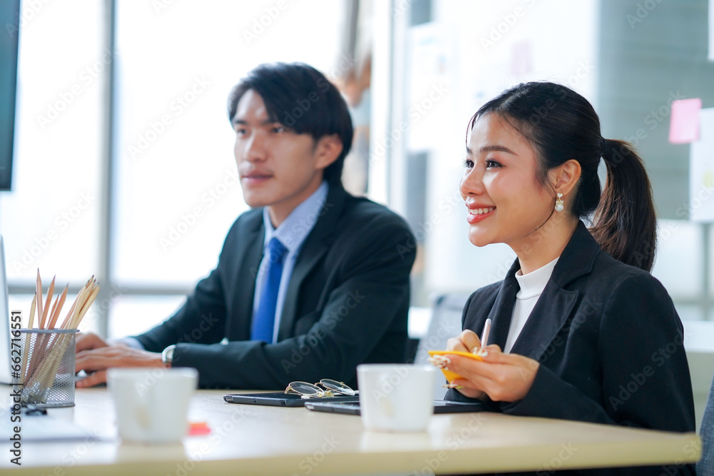 business people working in a meeting, business people working together in office. business people working in a meeting, business people working together in office.