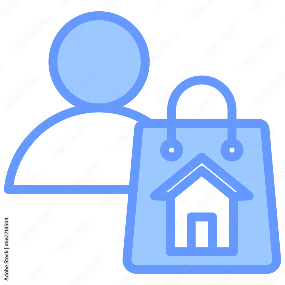 Property Customer Blue Icon Property Customer Blue Icon