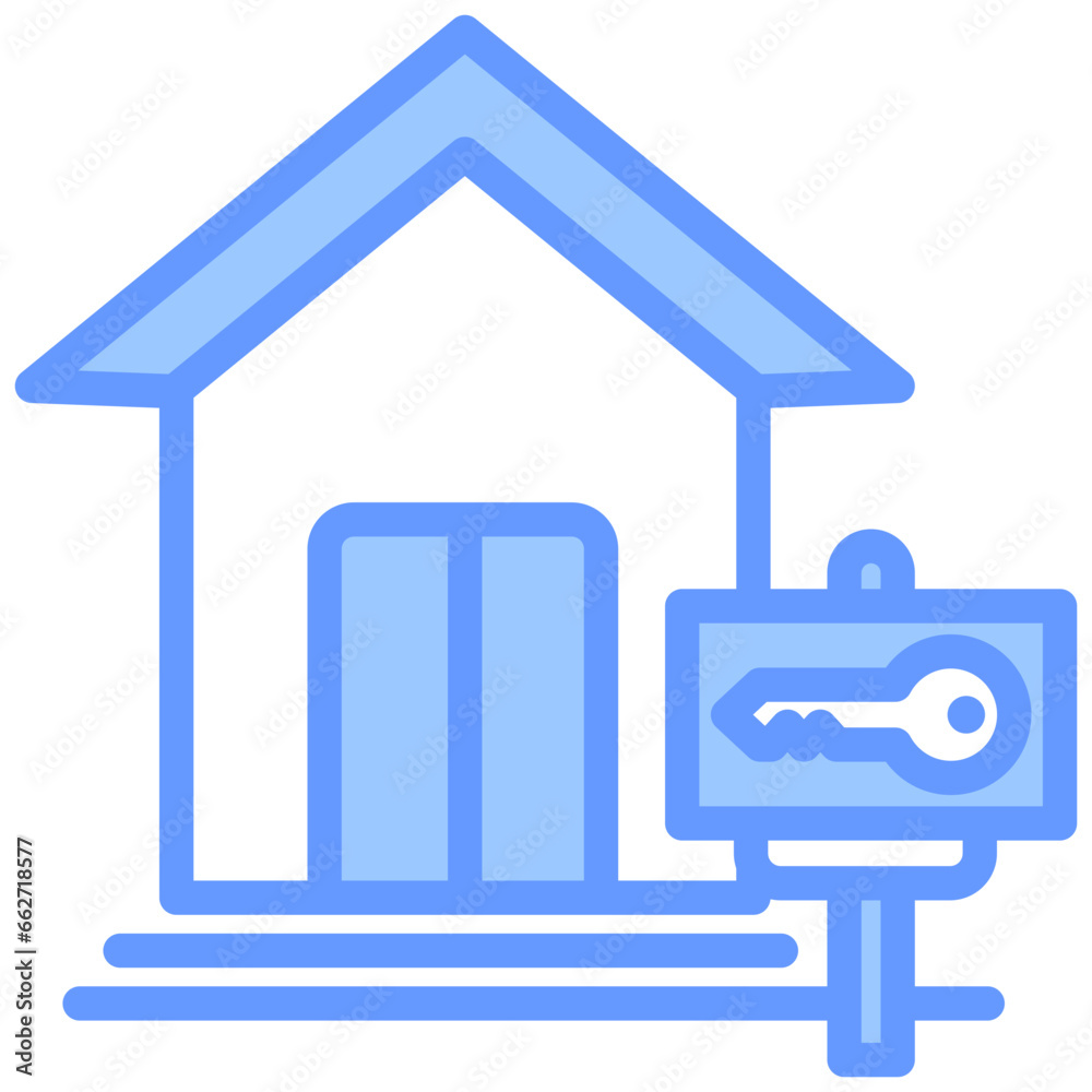 Property Rent Blue Icon Property Rent Blue Icon