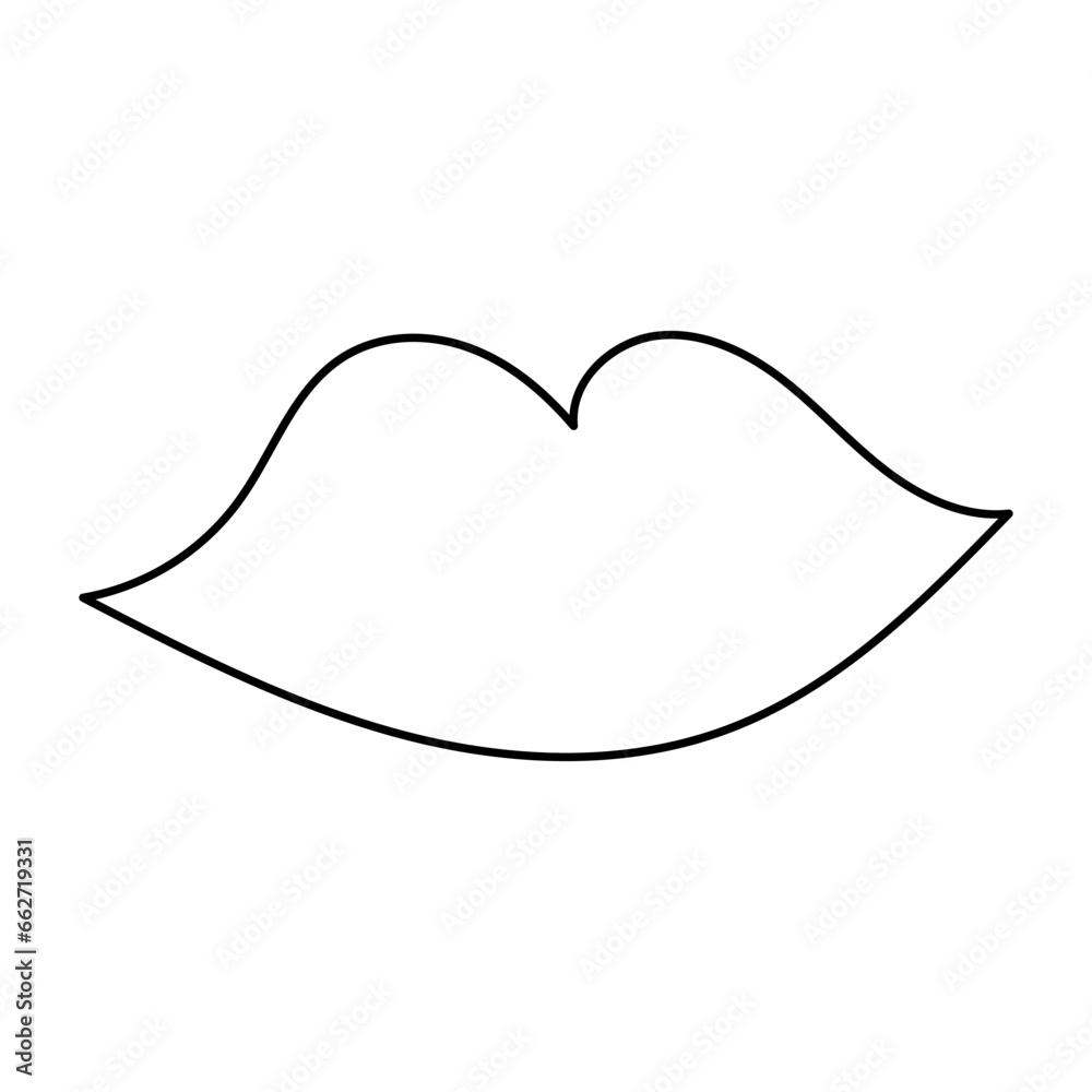 lips kiss line doll girl love valentine lips kiss line doll girl love valentine