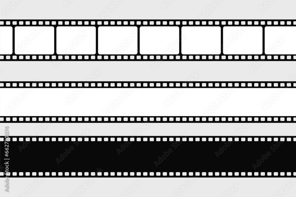 movie film strips vector