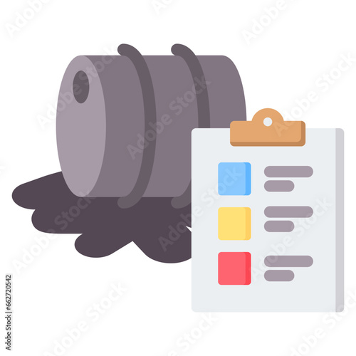 Chemical Spill Response Procedures Flat Icon