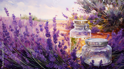 oil and lavender