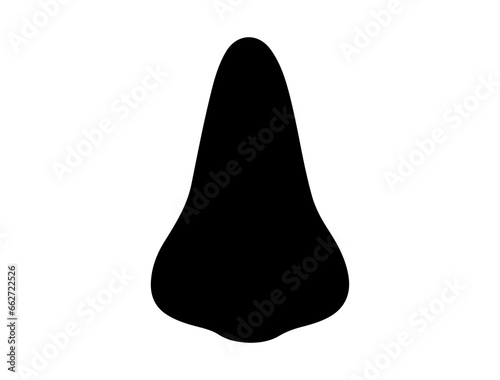 Nose silhouette vector art