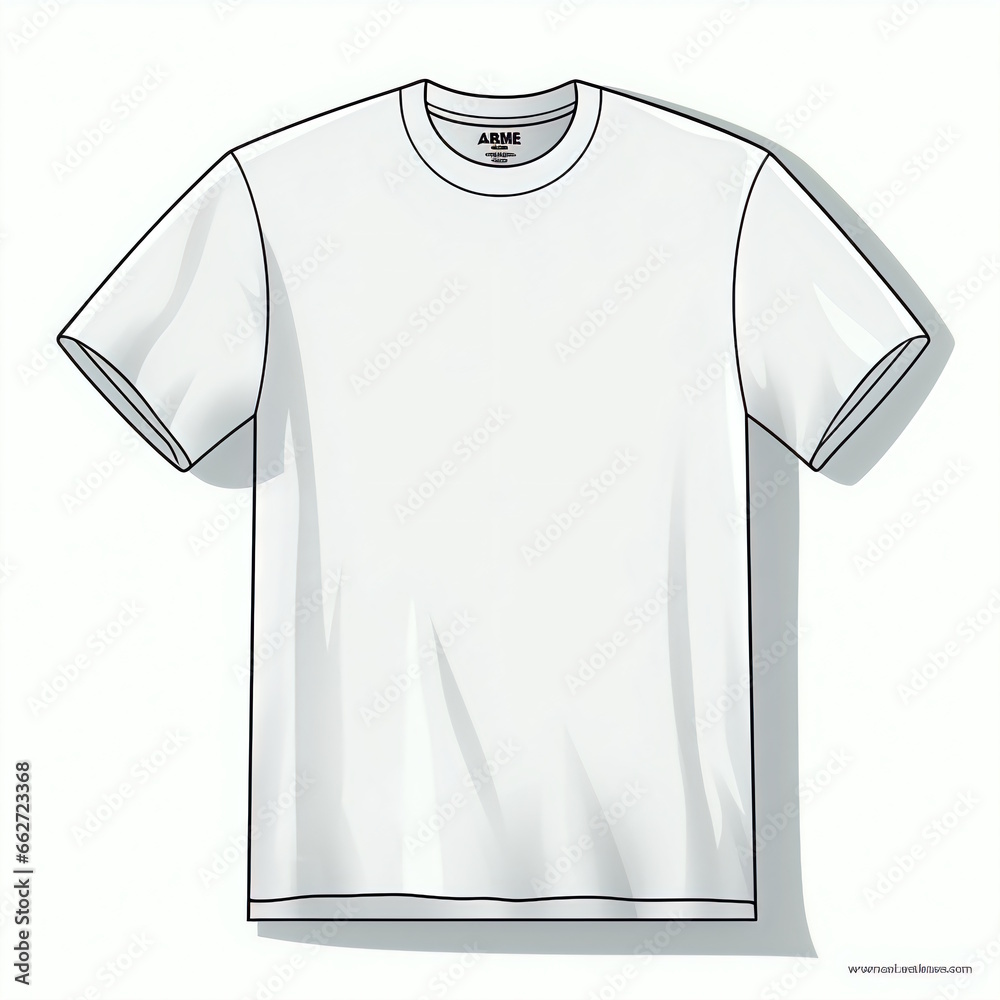 T-shirt Isolated on White Background. T-shirt Isolated on White Background.