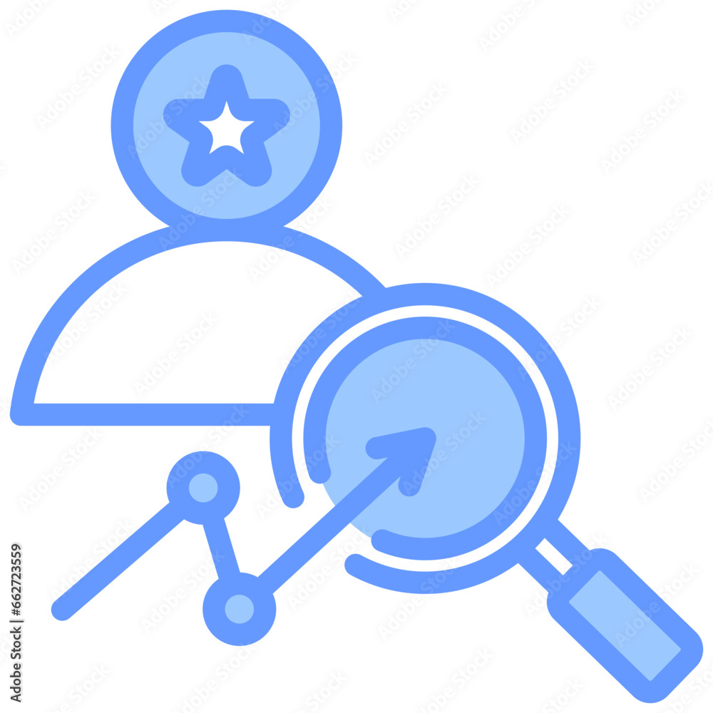 Employee Optimization Blue Icon Employee Optimization Blue Icon