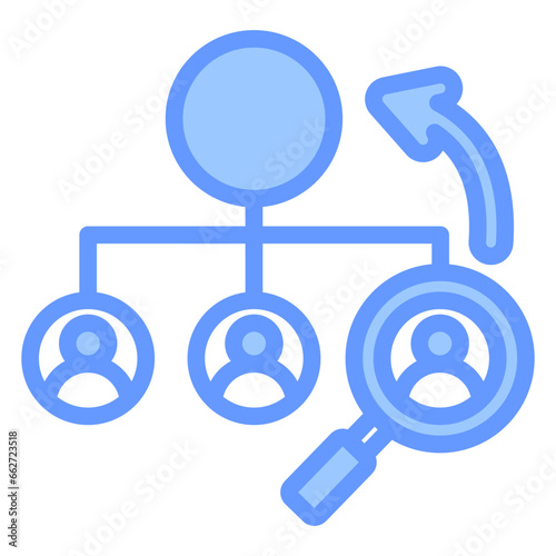 Internal Promotion Blue Icon