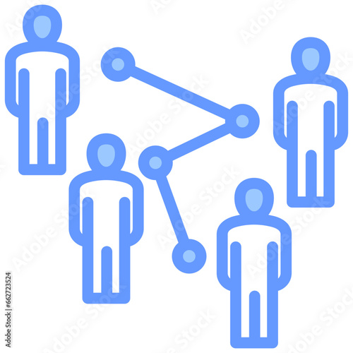 Leadership Pipeline Blue Icon