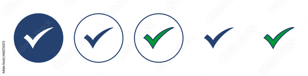 Check mark icon vector. Tick mark sign and symbol Check mark icon vector. Tick mark sign and symbol