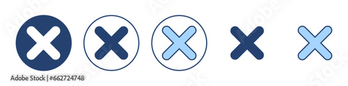 Close icon vector. Delete sign and symbol. cross sign