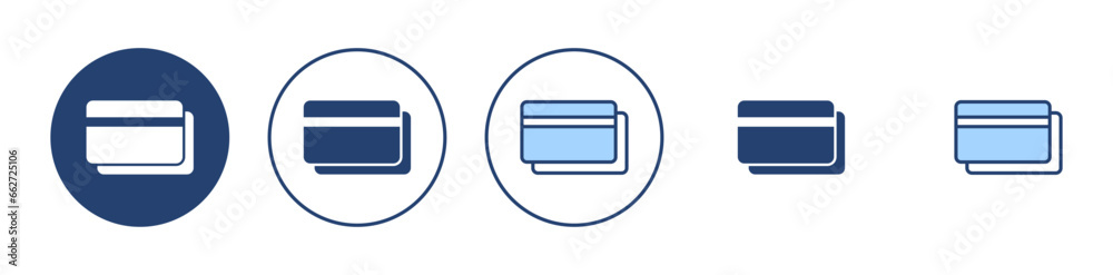 Credit card icon vector. Credit card payment sign and symbol Credit card icon vector. Credit card payment sign and symbol
