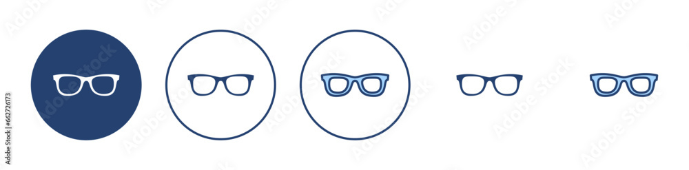 Glasses icon vector. Glasses sign and symbol Glasses icon vector. Glasses sign and symbol