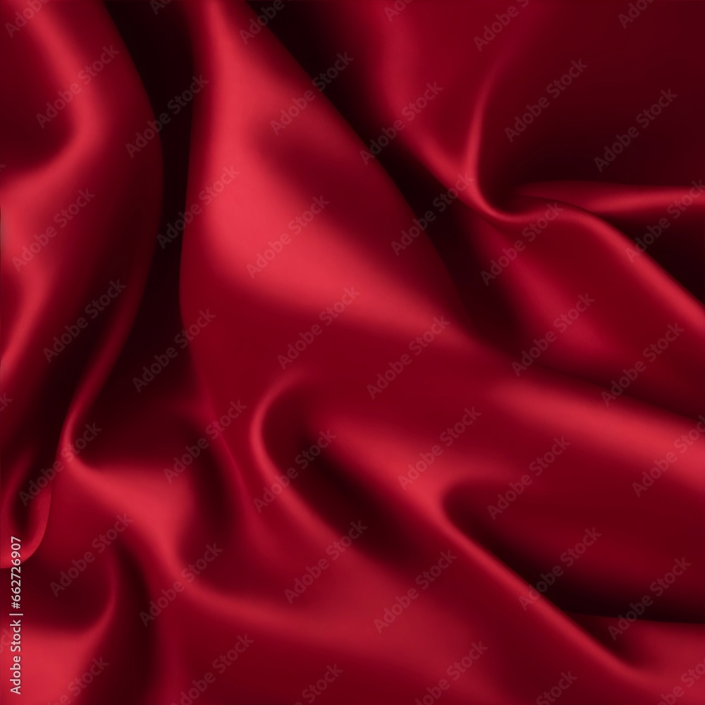 Obraz premium Red color silky texture. AI generated illustration