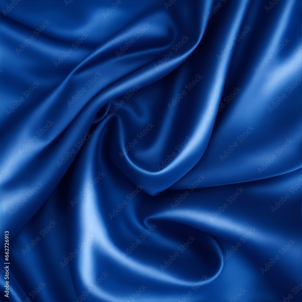 Obraz premium Blue color silky texture. AI generated illustration