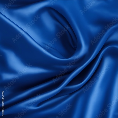 Blue color silky texture. AI generated illustration