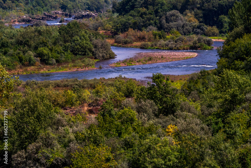 Rio Miño en la frontera de España y Portugal.