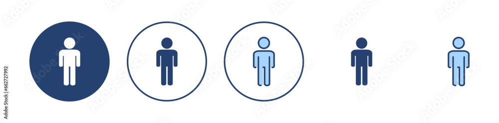 Man icon vector. male sign and symbol. human symbol Man icon vector. male sign and symbol. human symbol