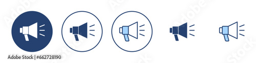 Megaphone icon vector. Loudspeaker sign and symbol