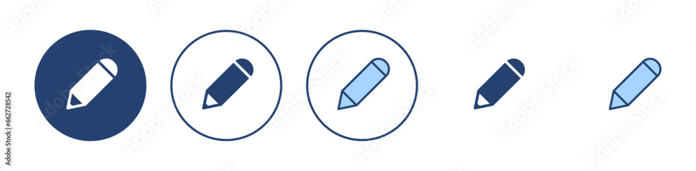 Pencil icon vector. pen sign and symbol. edit icon vector Pencil icon vector. pen sign and symbol. edit icon vector