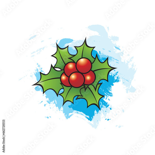 Christmas holly berries