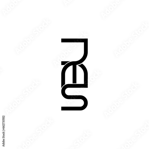 jms lettering initial monogram logo design