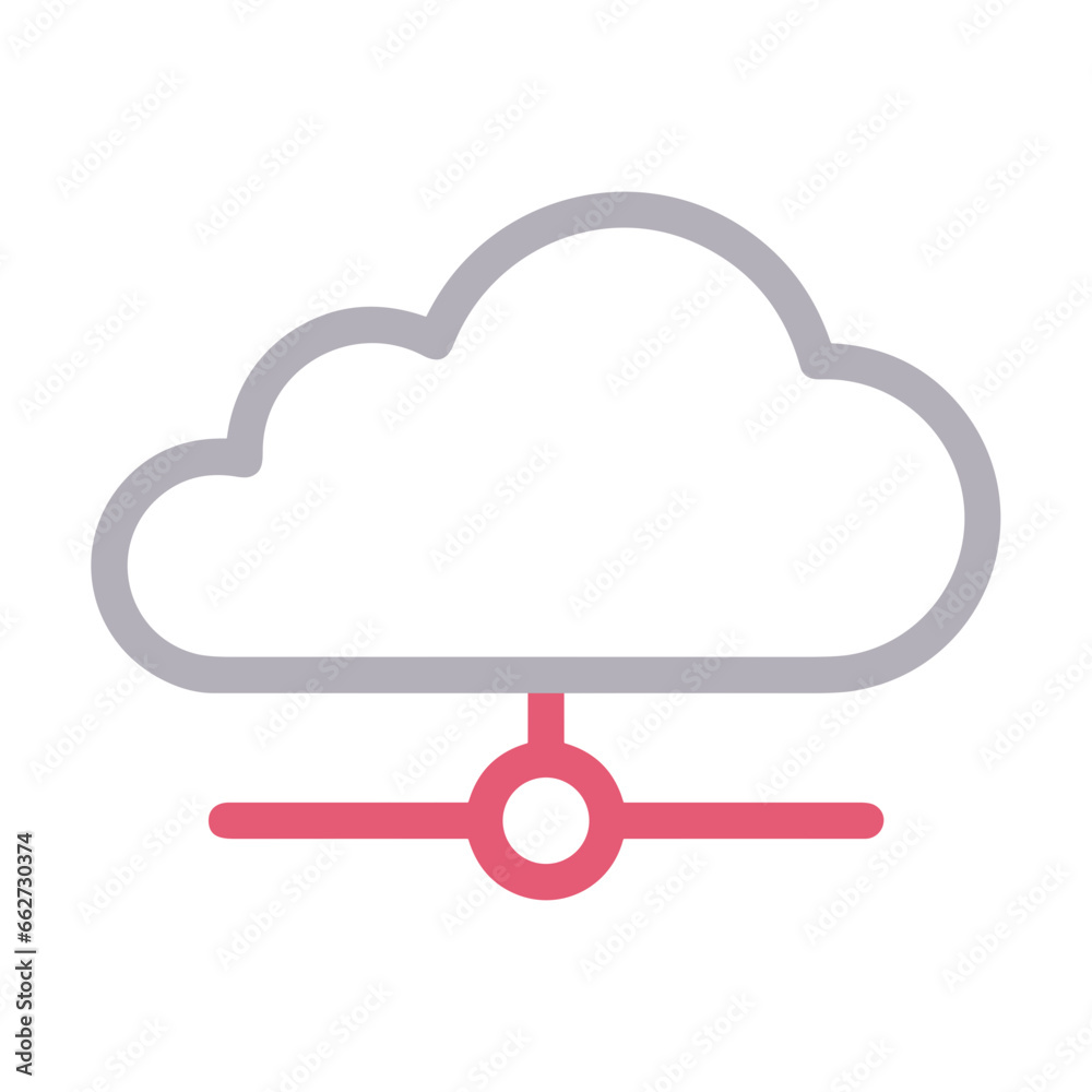 Cloud storage icon symbol vector image. Illustration of the database server hosting cloud system digital design image Cloud storage icon symbol vector image. Illustration of the database server hosting cloud system digital design image