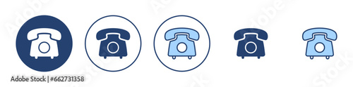 Telephone icon vector. phone sign and symbol