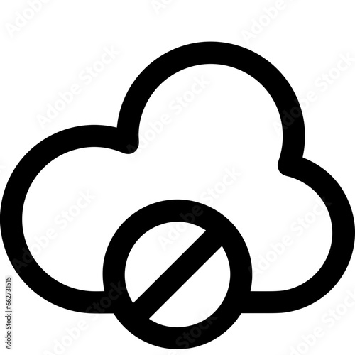 Cloud storage icon symbol vector image. Illustration of the database server hosting cloud system digital design image