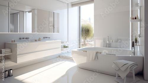 Bathroom white modern