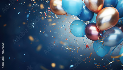 Wallpaper Mural Beautiful Festive Background with Multicolored Balloons Torontodigital.ca