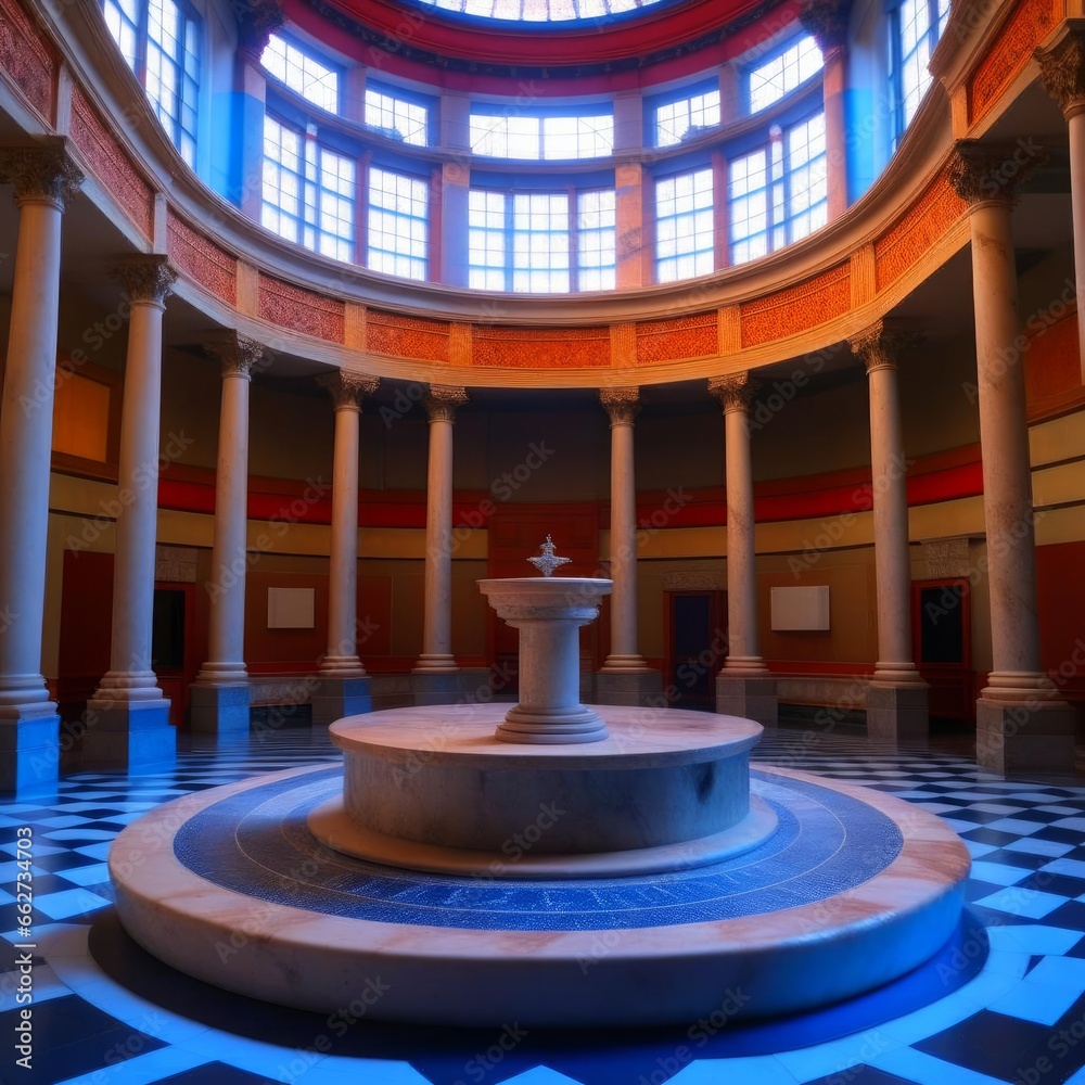 Obraz premium Pump room in an antique building.