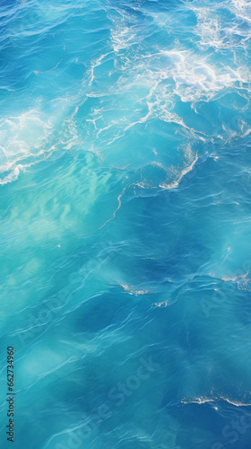 海の表面の波を描いたテクスチャー背景素材