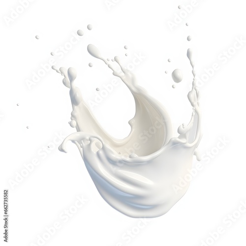 Milk splash for product advertising Food products, beverages