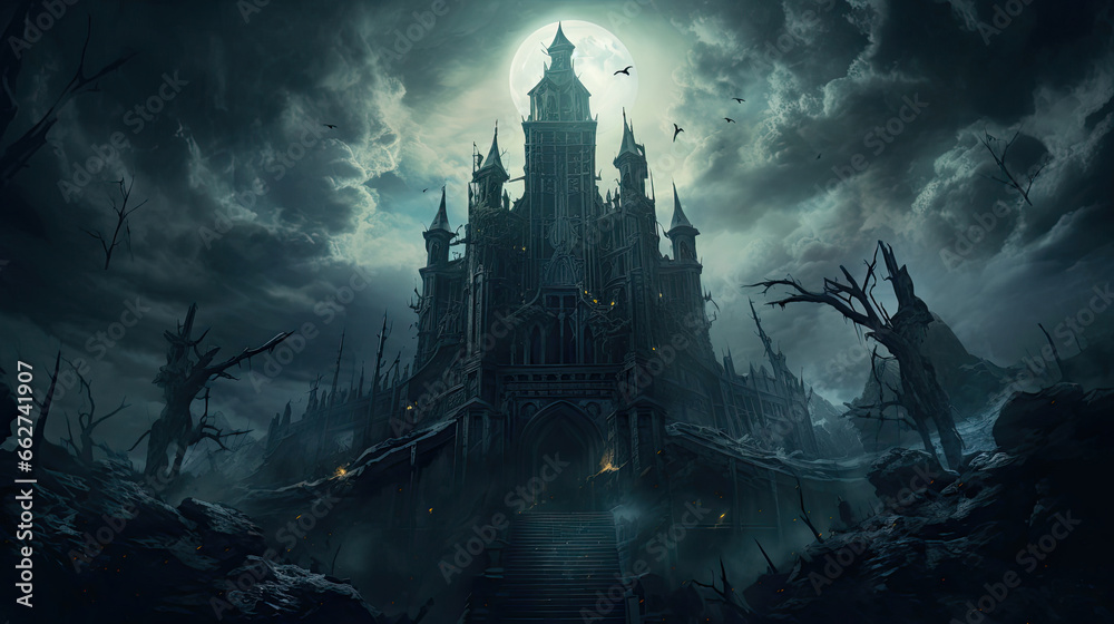 Obraz premium Haunted Castle Tower