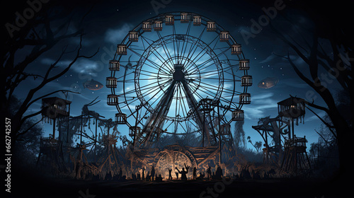 Haunted Carnival Ferris Wheel