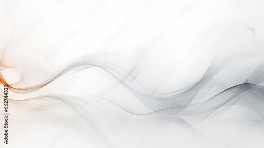 Naklejka premium Abstract smoke on a white background. Design element for brochure or flyer