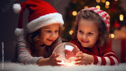 Children's Christmas Dreams with Snow Globe