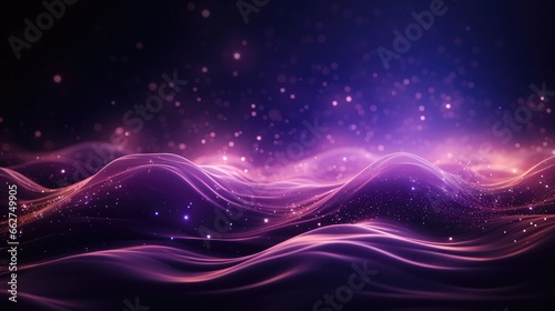 Purple Abstract Wave 