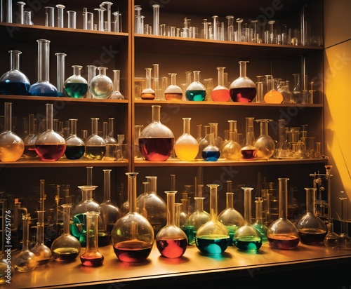 a meticulously organized laboratory