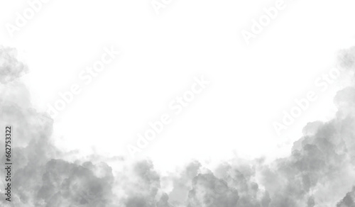 Realistic grey fog or smoke background