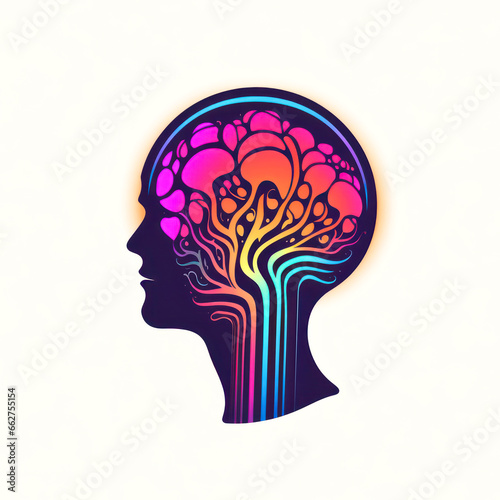 Wallpaper Mural Mind Abstract surreal fashionable logo minimal. Robot Brain Artificial Intelligence Logo design template. Abstract automation technology psychology brainstorm logotype concept. Torontodigital.ca