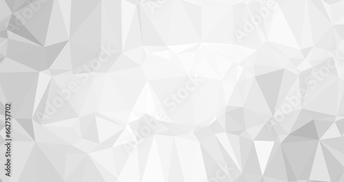 abstract elegant white and grey background with triangles shape © Raffaza