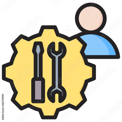 Journeymen Outline Color Icon